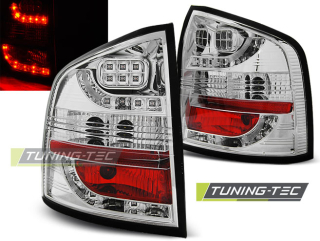 ZADNÍ SVĚTLA, LAMPY LED ŠKODA OCTAVIA 2 COMBI, 2004-2013, CHROM