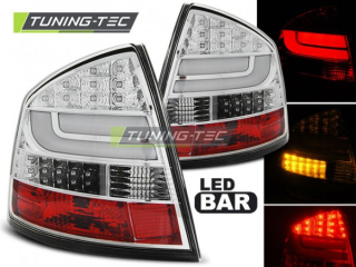 ZADNÍ SVĚTLA ŠKODA OCTAVIA 2, 2004-2013, SEDAN LED BAR CHROM