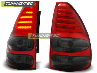 Zadní světla Toyota Land Cruiser 120 03-09 - kouřové/červené LED