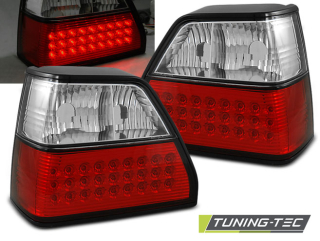 Zadní světla VW Golf II 84-91 - krystal/červené LED