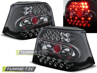 Zadní světla VW Golf IV 98-03 - krystal/černé LED