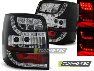 ZADNÍ SVĚTLOMETY, SVĚTLA, LAMPY LED VOLKSWAGEN PASSAT B5 3B COMBI, 1997-2000, ČIRÉ, ČERNÉ BLACK