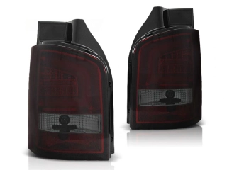 ZADNÍ SVĚTLA, LAMPY LED VOLKSWAGEN T5, 2010-, KOUŘOVÉ, ČERVENÉ