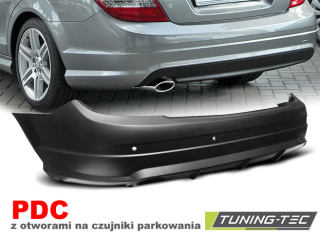 ZADNÍ NÁRAZNÍK MERCEDES W203, CLASSE C, 2007-2010, AMG STYLE PRO PARK. SENZORY