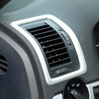 Dekory interiéru, sada 2 (rámečky ventilace 3 ks) ABS-stříbrný matný