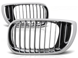 Přední maska, ledvinky BMW E46 sedan, combi, 2001-2005, chrom