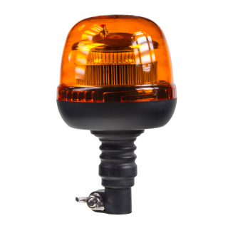 LED maják, 12-24V, 45xSMD2835 LED, oranžový, na držák, ECE R65
