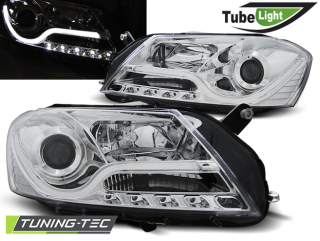 Přední světla LED TubeLights VW Passat 3C B7 10- chrom
