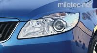Kryty světlometů Milotec (mračítka) - ABS černý, Škoda Fabia II Facelift