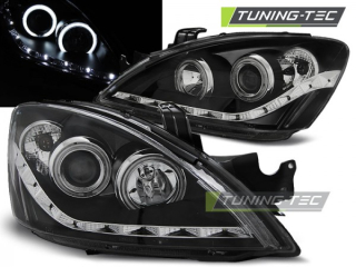 Přední světla Angel eyes CCFL s LED Mitsubishi Lancer VII/7 04-07 černá
