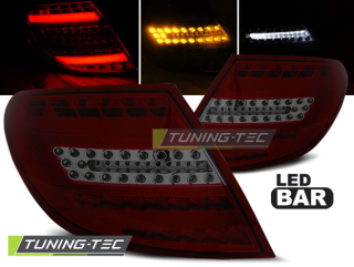 Zadní světla LED Lightbar Mercedes-Benz W204 07-11 červená/kouřová