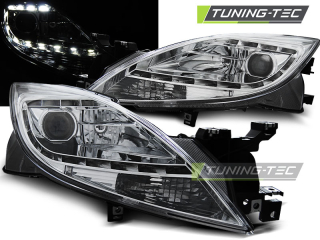 Přední světla Devil eyes LED Mazda 6 II 10-12 chrom