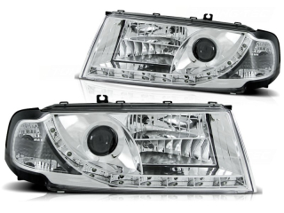 Přední světla, světlomety, lampy Škoda Octavia I 2000-2008, DayLight, chromové