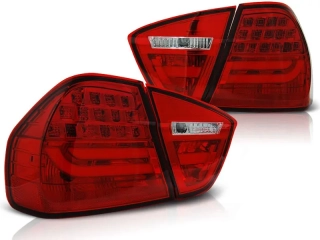 ZADNÍ SVĚTLA, LAMPY LED BAR, BMW E90, 2005-2008, ČERVENÉ