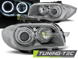 Přední světla LED Angel Eyes BMW 1 E81/E87 04-07 chrom