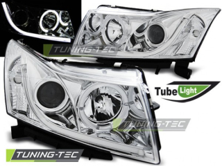 Přední světla LED TubeLights angels Chevrolet Cruze 09-12 chrom