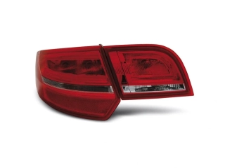 ZADNÍ SVĚTLA, LAMPY AUDI A3 8P, SPORTBACK 2004-2008, LED BAR, ČERVENÁ, ČIRÁ