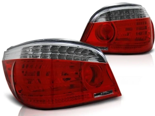 ZADNÍ SVĚTLA, LAMPY BMW E60, 2003-2007, LED ČERVENÉ, BÍLÉ