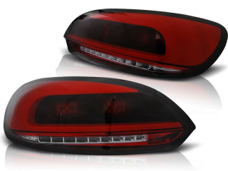 ZADNÍ SVĚTLA VW SCIROCCO, 2008- LED BAR NEON, ČERVENÉ, KOUŘOVÉ