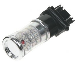 TURBO LED 12-24V s paticí T20 (3157), 48W oranžová