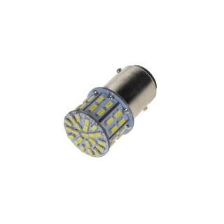 LED žárovka BAY15d bílá, dvouvlákno, 12V, 50LED/3014SMD