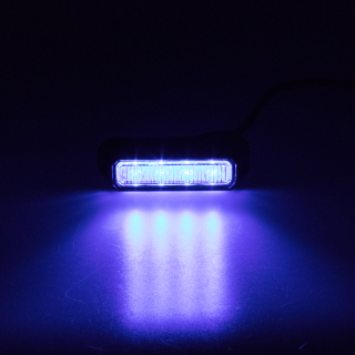 PREDATOR 4x3W LED, 12-24V, modrý, ECE R10 R65