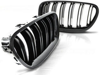 PŘEDNÍ MASKA, LEDVINKY BMW F10, F11 STYL M5, LESKLÁ ČERNÁ