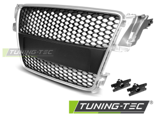 Přední maska  AUDI A5 07-06.11 SILVER RS-STYLE