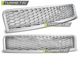 Maska přední GRILL AUDI A4 (B6) RS-TYPE 10.00-10.04 MATT SILVER