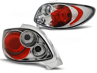 Zadní světla, světlomety, lampy Peugeot 206 CC, 1998-2007, čiré, chrom