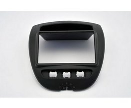 2DIN redukce pro Peugeot 107, Toyota Aygo, Citroën C1 2005-2014 černá