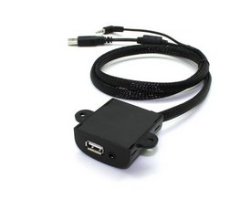 USB+JACK 4pólový zásuvka univerzální