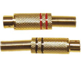 Konektor CINCH GOLD samice-pár