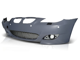 Přední nárazník BMW E60,E61, 2003-2007, M5 style s otvory pro parkovací senzory 24mm.