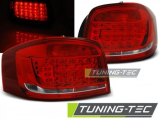 Světla zadní AUDI A3 08-12 RED WHITE LED
