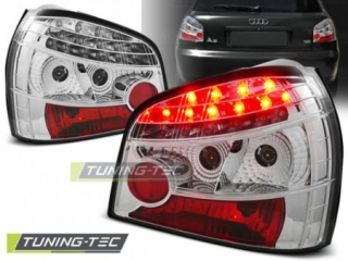ZADNÍ SVĚTLA, LAMPY LED AUDI A3, 1996-2000, ČIRÉ, CHROM
