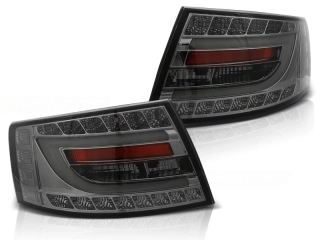 Zadní světlomety, světla, lampy Audi A6, C6, 2004-2008, sedan, LED BAR kouřové, 7pin