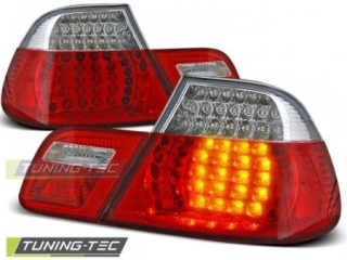 Zadní světla BMW E46 98-03 coupe - krystal/červené LED