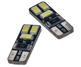LED T10 bílá, 12V, 6LED/5730SMD
