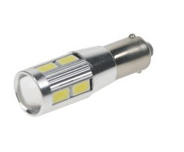 LED žárovky BA9s bílá, 12-24V, 10LED/5730SMD