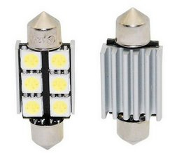 LED sufit (36mm) bílá, 12V, 6LED/3SMD s chladičem