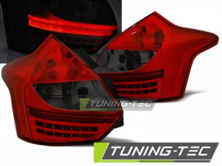 Světla zadní FORD FOCUS 3 11- 10.14 HATCHBACK RED SMOKE LED