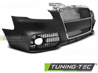 PŘEDNÍ NÁRAZNÍK AUDI A4, 2004-2008, RS STYLE, CHROM ČERNÁ