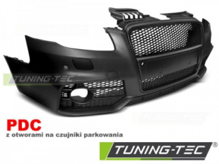 PŘEDNÍ NÁRAZNÍK AUDI A4, 2004-2008, RS STYLE BLACK, S PDC