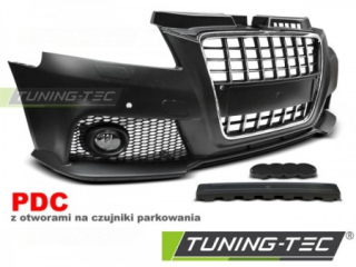 Nárazník přední AUDI A3 08-12 S8 STYLE CHROME BLACK PDC