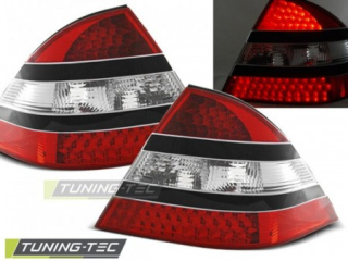 ZADNÍ SVĚTLA, LAMPY LED MERCEDES W220, S-CLASS, 1998-2005, ČIRÉ, ČERNÉ, ČERVENÉ