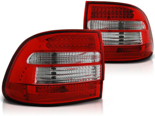 ZADNÍ SVĚTLA, LAMPY PORSCHE CAYENNE 02-06, LED ČERVENÉ, ČIRÉ