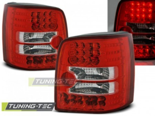 ZADNÍ SVĚTLA, LAMPY LED VOLKSWAGEN PASSAT B5 3B COMBI, 1997-2000, ČIRÉ, ČERVENÉ