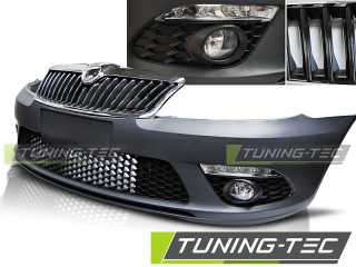 Přední nárazník Sport Škoda Octavia 2 facelift + chrom maska