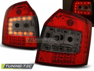 ZADNÍ SVĚTLOMETY, SVĚTLA, LAMPY LED AUDI A4, 2001-2004, COMBI, KOUŘOVÉ, ČERVENÉ